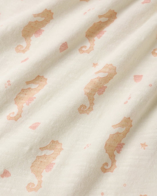 Rylee + Cru Sage Jersey Dress - Seahorses