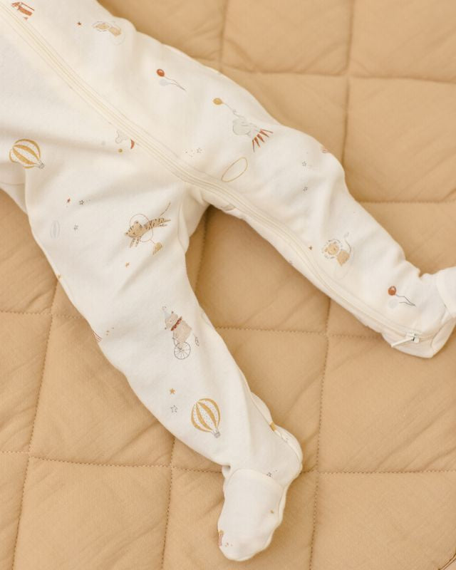 Quincy Mae Zip Longsleeve Footie - Carnival