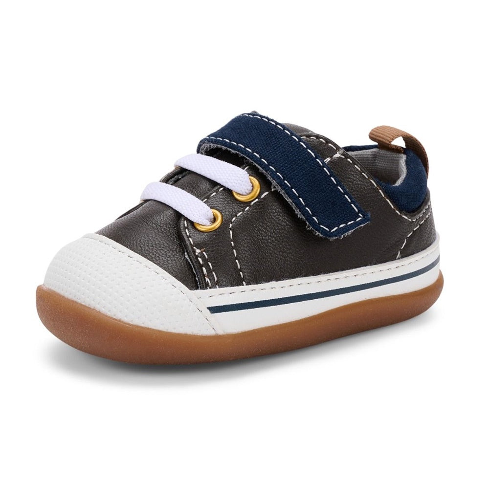 See Kai Run Stevie II INF - Brown Leather / Blue