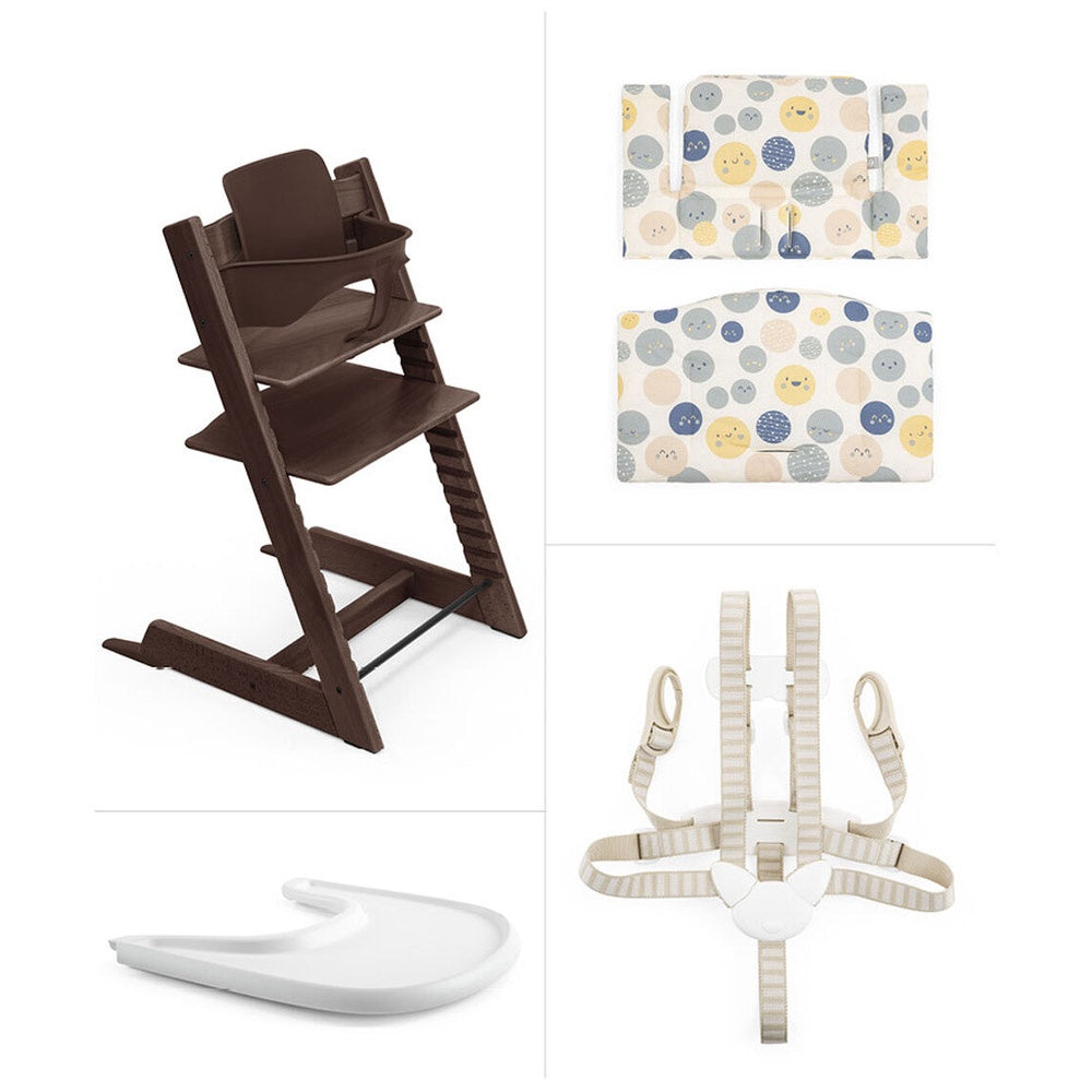 Tripp Trapp High Chair Complete Bundle with Cushion and Tray