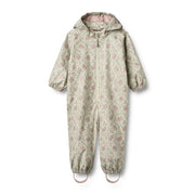 Wheat Kids Rainsuit Mika - Slightly Green Flowers