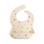 Mushie Silicone Baby Bib - Smiley Face
