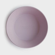 Mushie Round Dinnerware Bowls Set Of 2 - Soft Lilac
