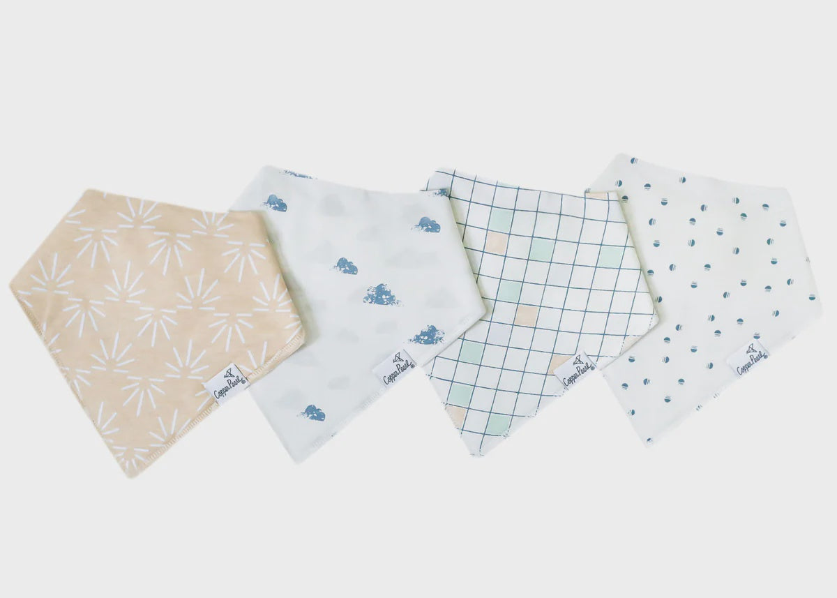 Copper Pearl Bandana Bib Set - Sol