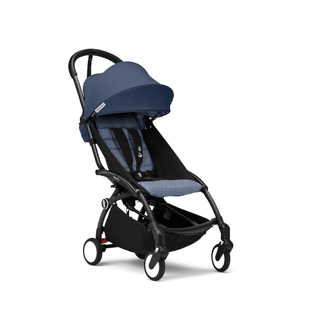 Stokke YOYO³ Stroller Bundle with 6+ Color Pack - Black Frame