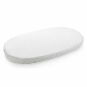 Open box Stokke Sleepi Mini fitted sheet in white