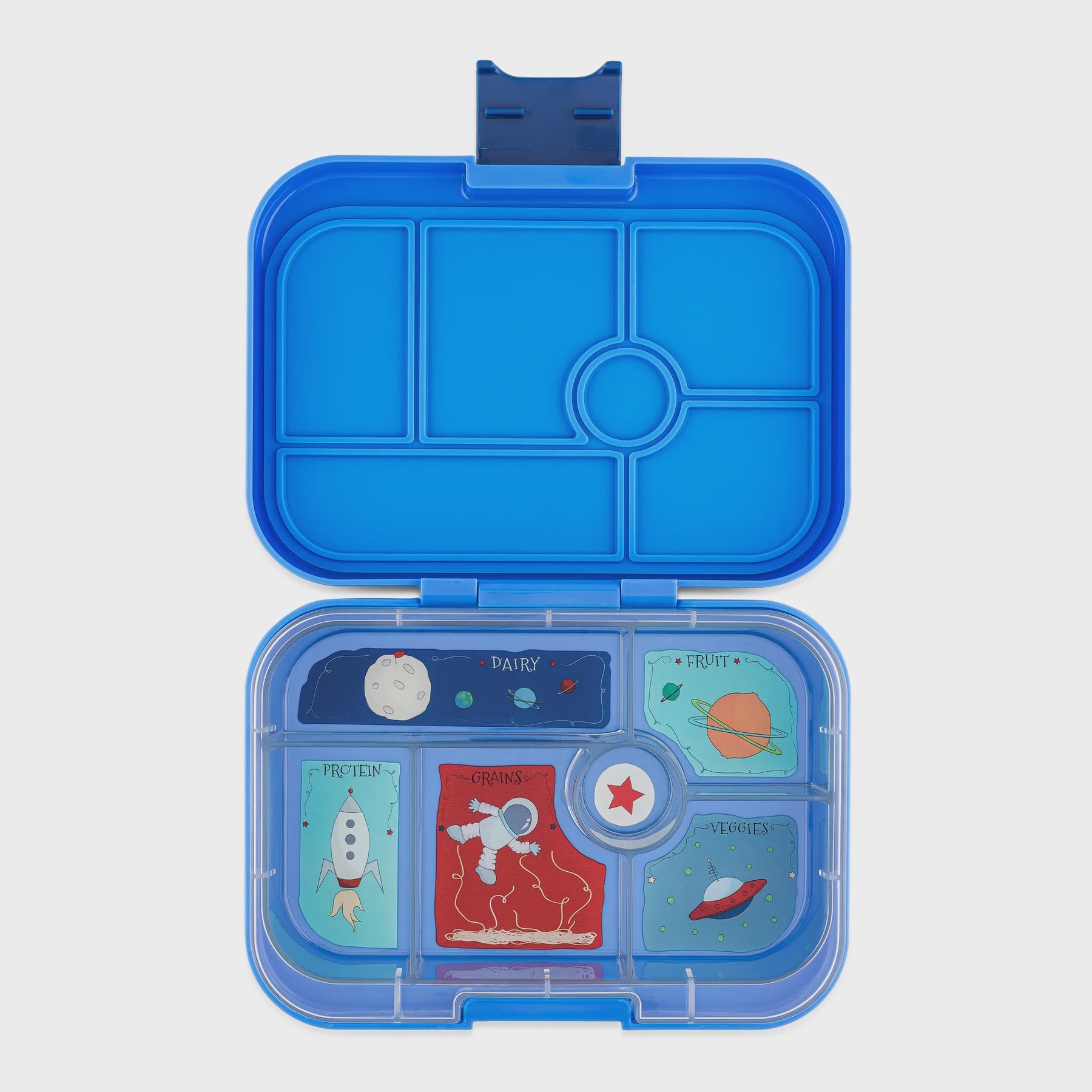 Yumbox Original 6 Compartments - Surf Blue With Rocket Tray