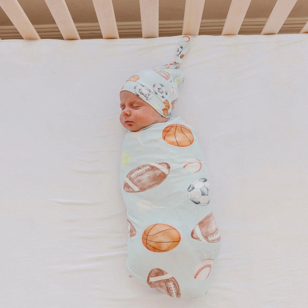 Copper Pearl Knit Swaddle Blanket - Sports Medly