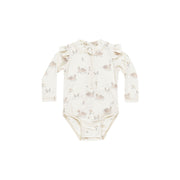 Quincy Mae Byron Rashguard One Piece - Swans