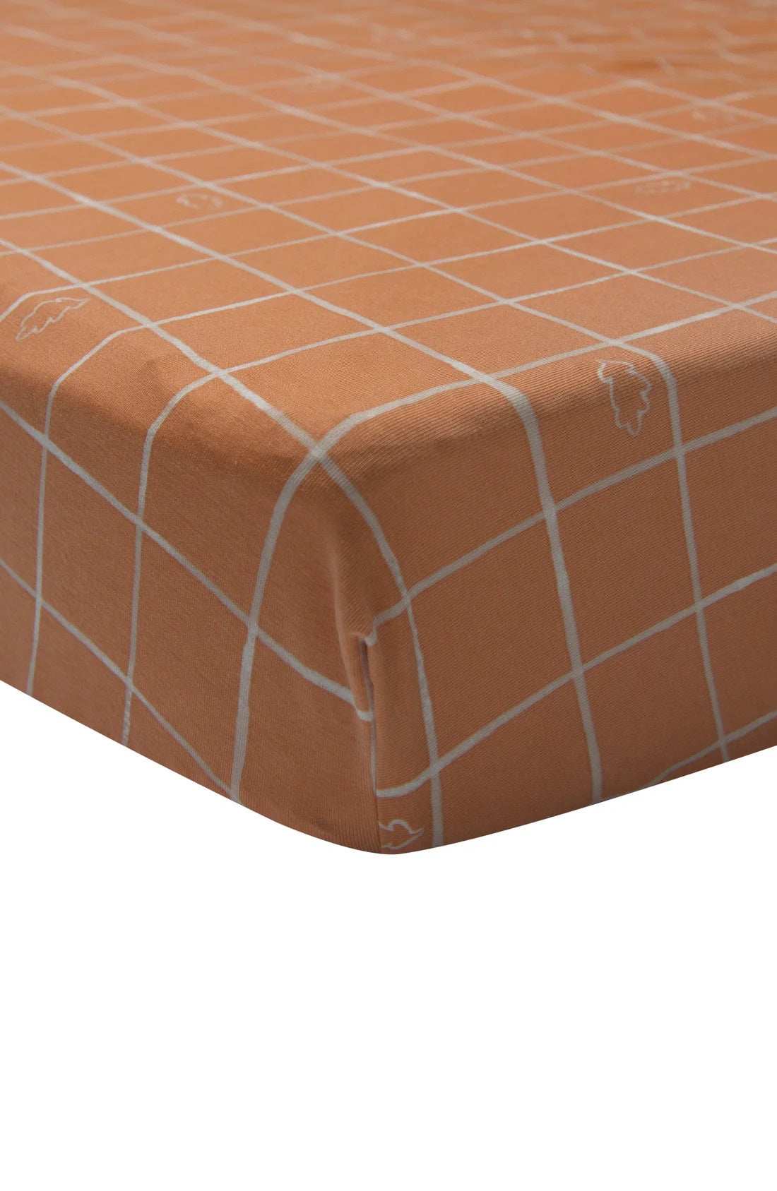 Loulou Lollipop Tencel Fitted Crib Sheet - Oak Leaves