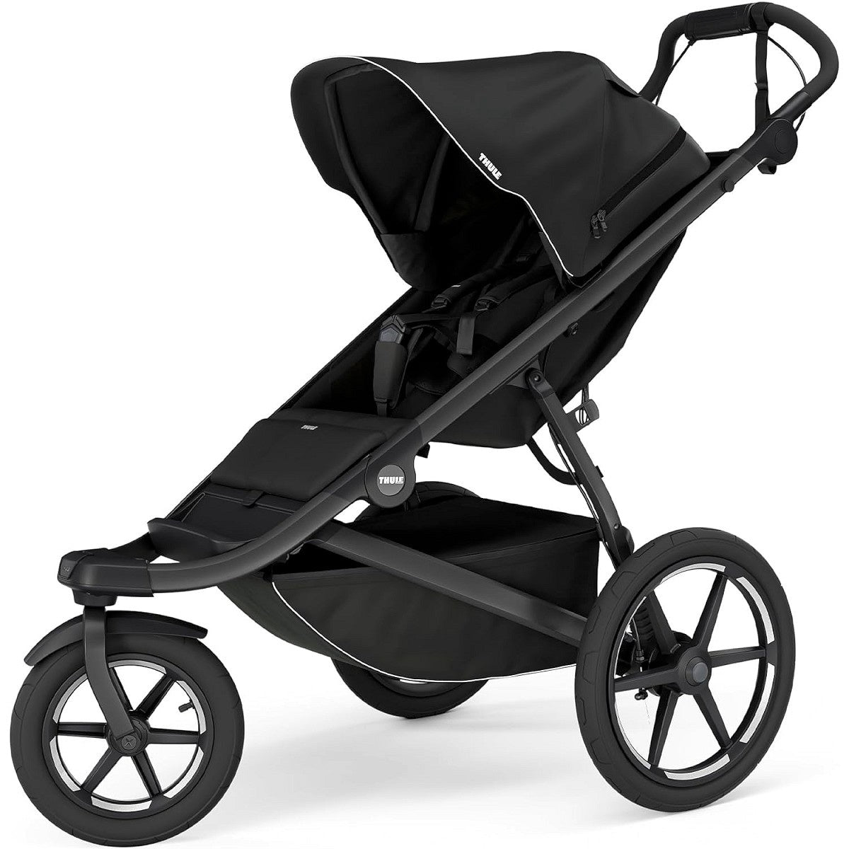 black Thule Urban Glide 3 Single All Terrain and Jogging Stroller