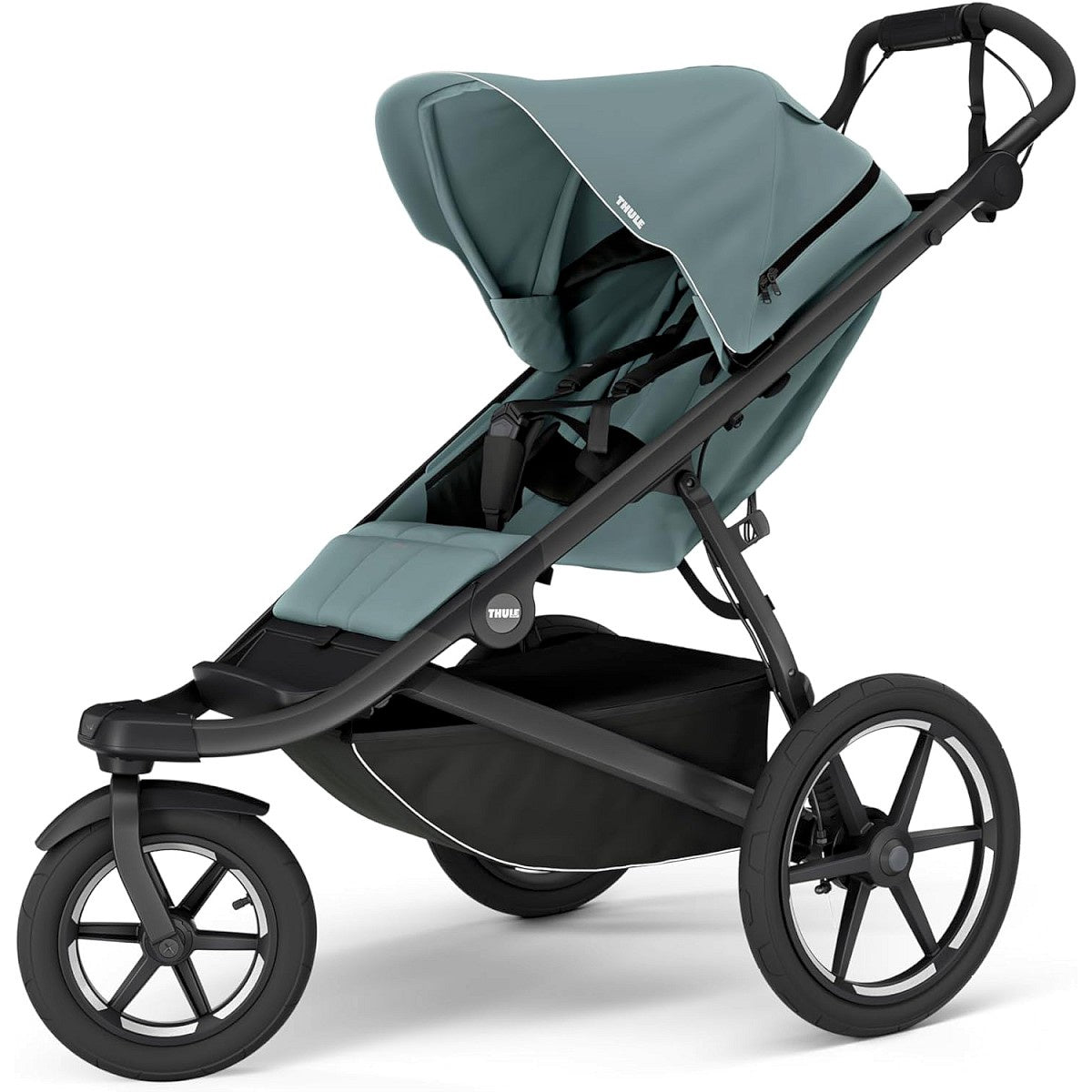 green Thule Urban Glide 3 Single All Terrain and Jogging Stroller