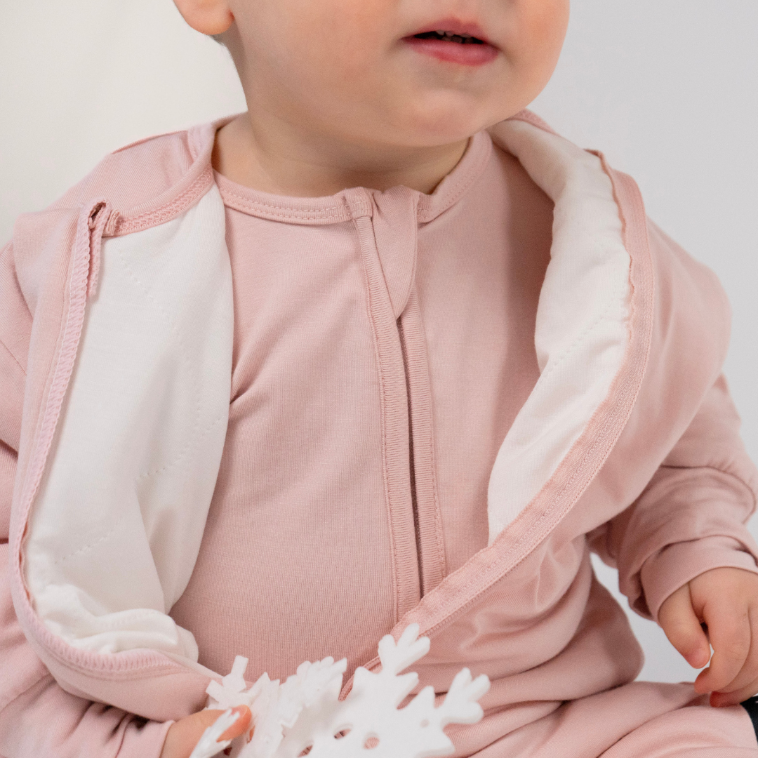 1.0 TOG Quilted Romper - Rose Quartz