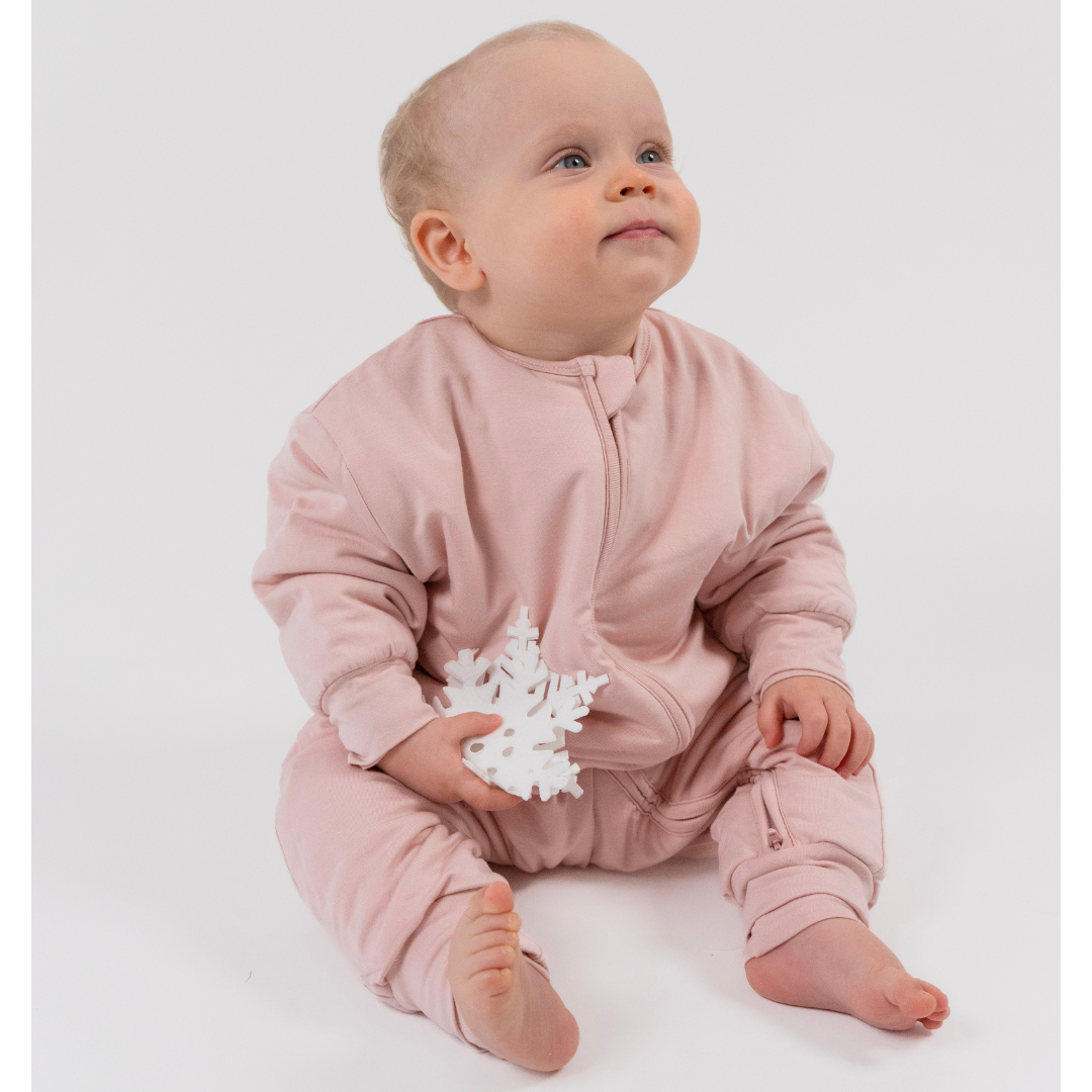 1.0 TOG Quilted Romper - Rose Quartz