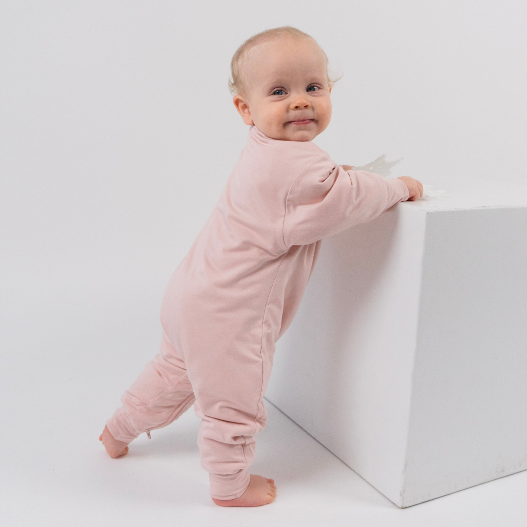 1.0 TOG Quilted Romper - Rose Quartz