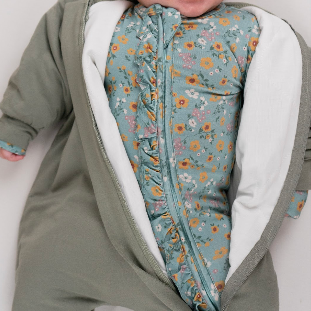 1.0 TOG Quilted Romper - Moss