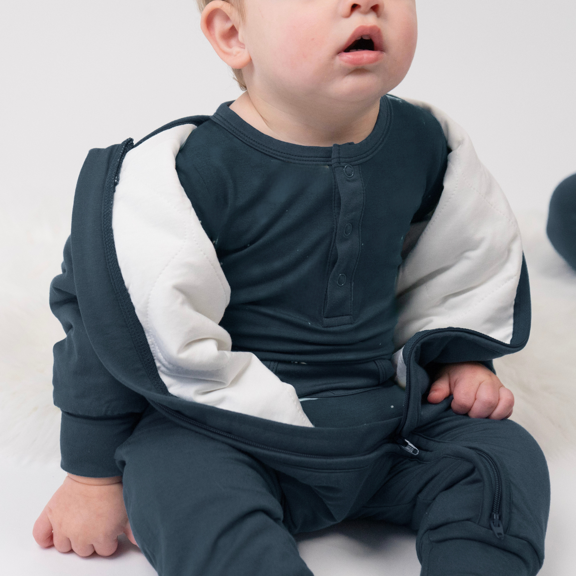 1.0 TOG Quilted Romper - Midnight
