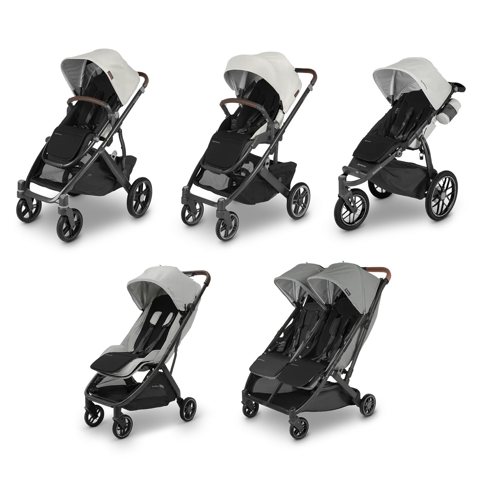 Uppababy Seat liner - Black Durable Knit
