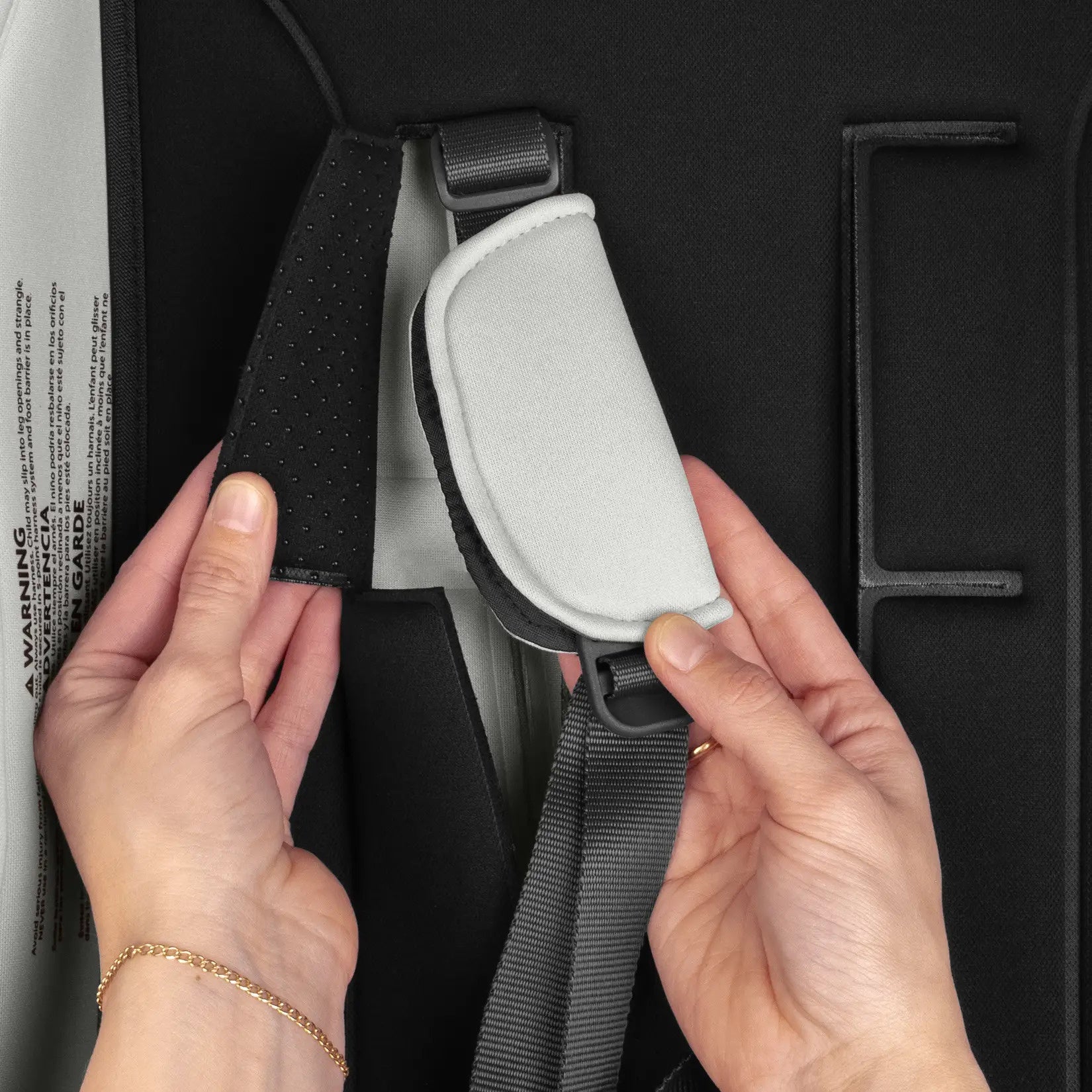Uppababy Seat liner - Black Durable Knit