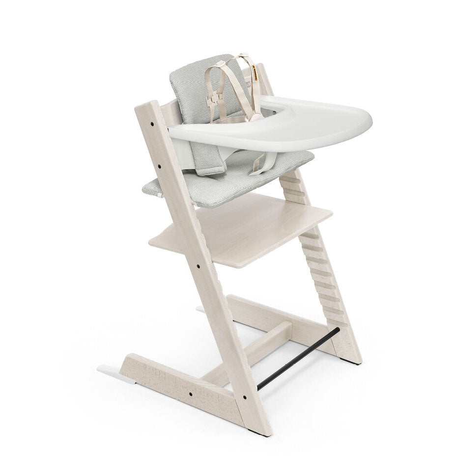Tripp Trapp High Chair Complete Bundle with Cushion and Tray.