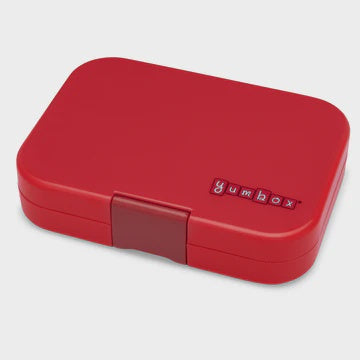 Yumbox Panino 4 Compartments - Wow Red With Shark Tray