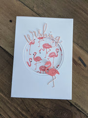 Lovely Paper Design Flocking Fabulous Card