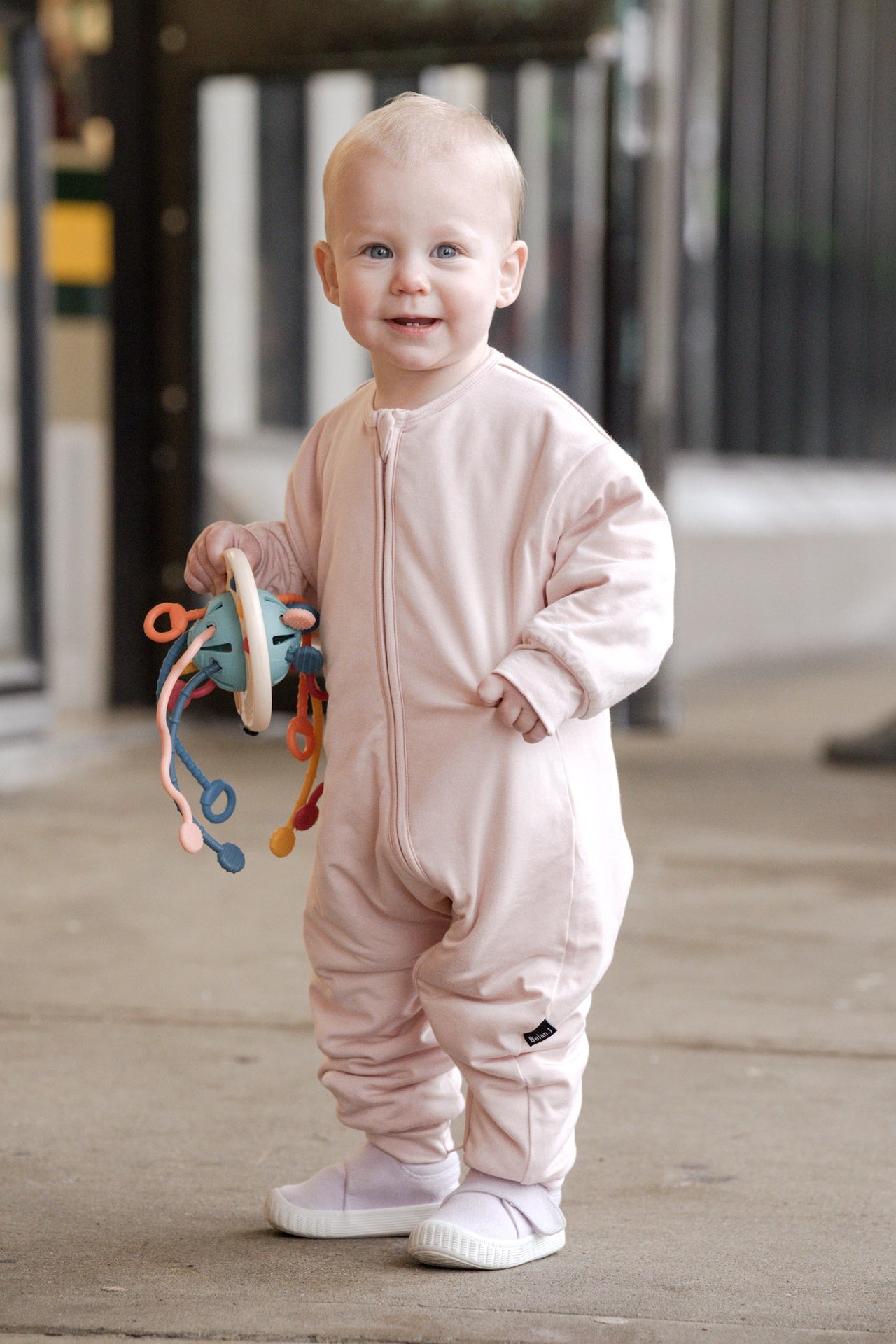 1.0 TOG Quilted Romper - Rose Quartz