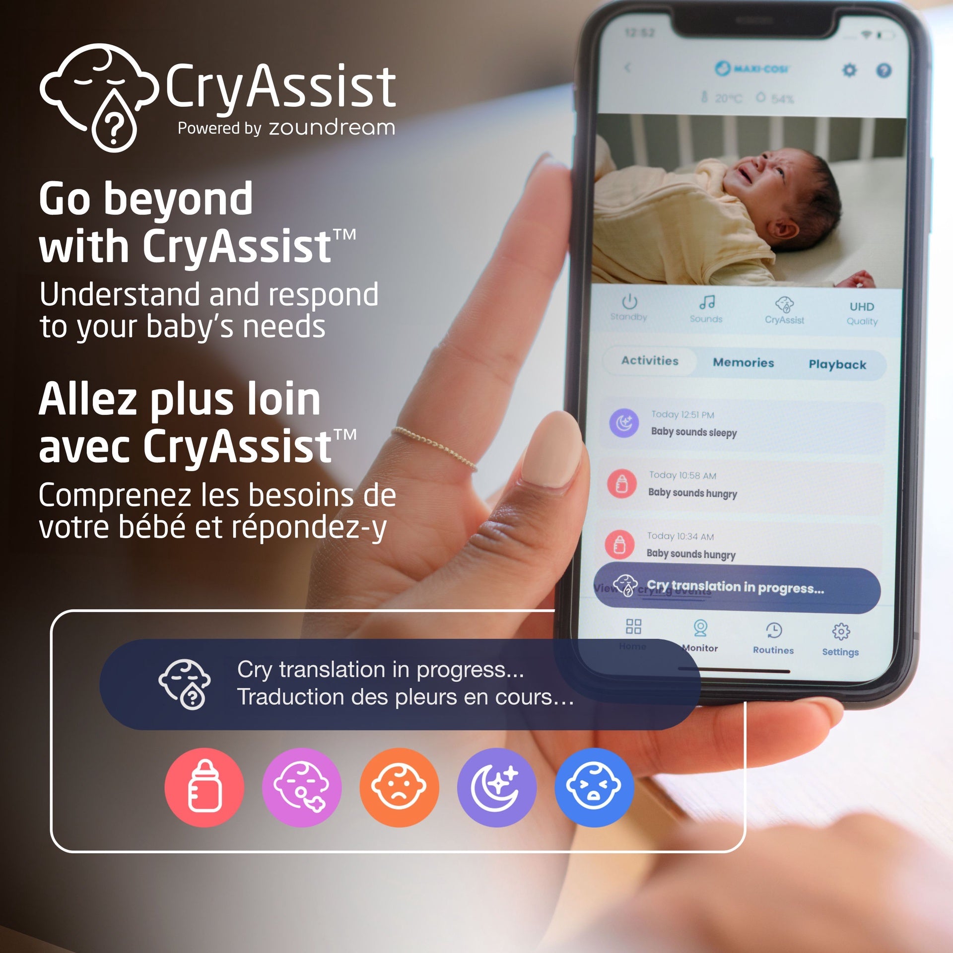 Maxi-Cosi See Pro 360 Baby Monitor & Parent Unit With CryAssist Technology