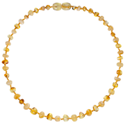 Amberos Baroque Multi Two Colours Lemon/Milk Necklace