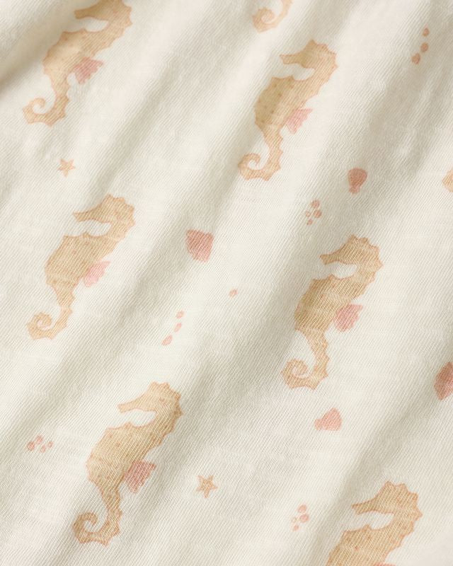 Rylee + Cru Nala Romper - Seahorse