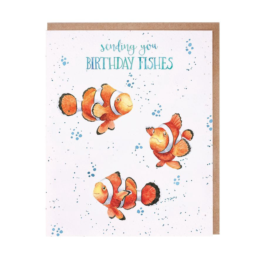 Wrendale Designs Birthday Fishes Card