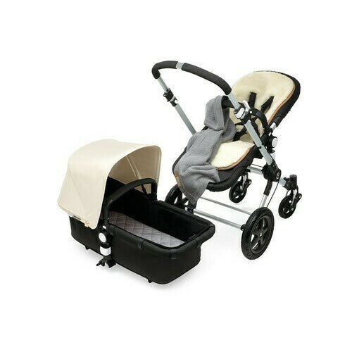 Bugaboo Wool Seat Liner Off White / Grey - Double Sided