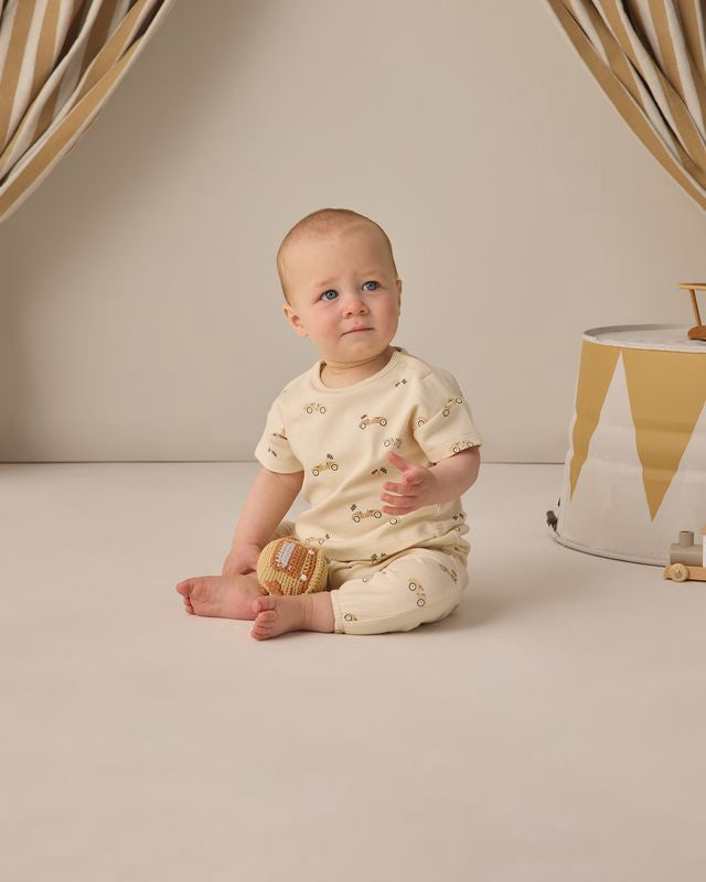 Quincy Mae Jersey Tee + Pant Set - Race Car