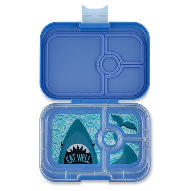 Yumbox Panino 4 Compartments - True Blue With Shark Tray