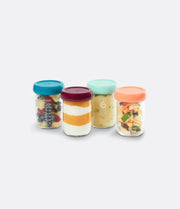 Babymoov Glass Baby Food Jar Storage Containers 4 x 8oz