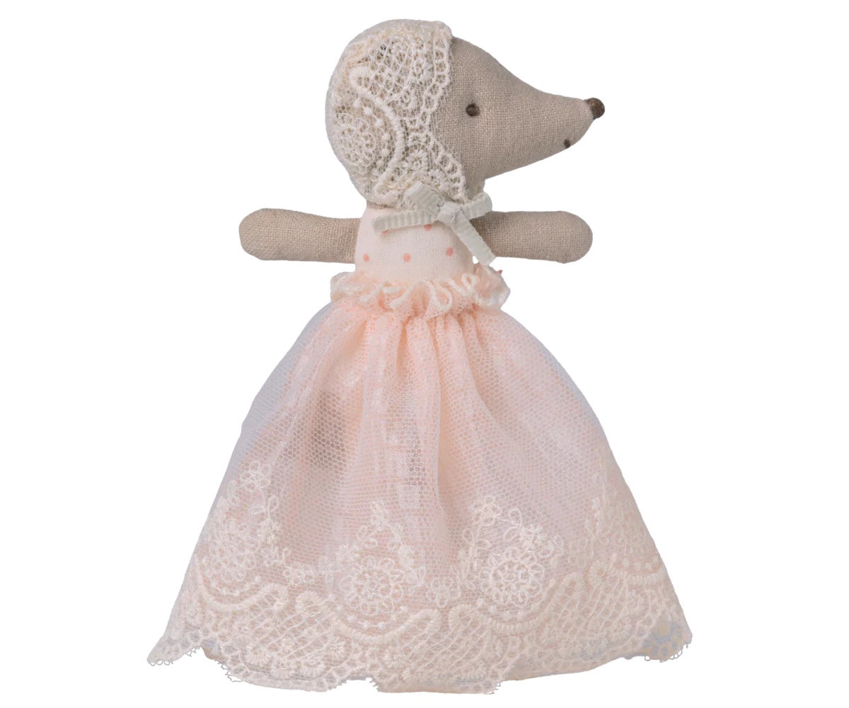 Maileg Baby Mouse in Gown