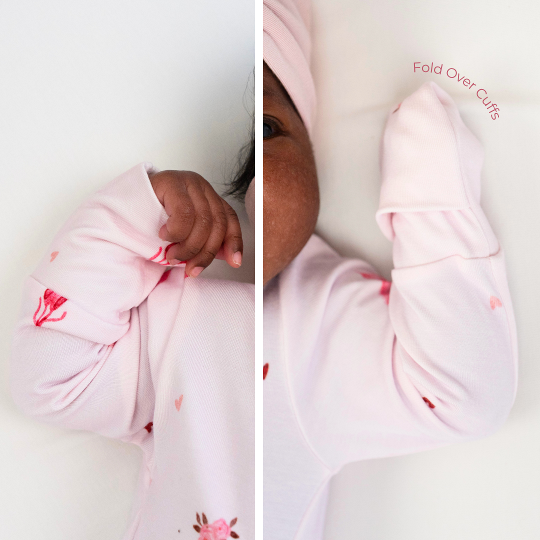 Footless Zipper Sleeper - Ballerina