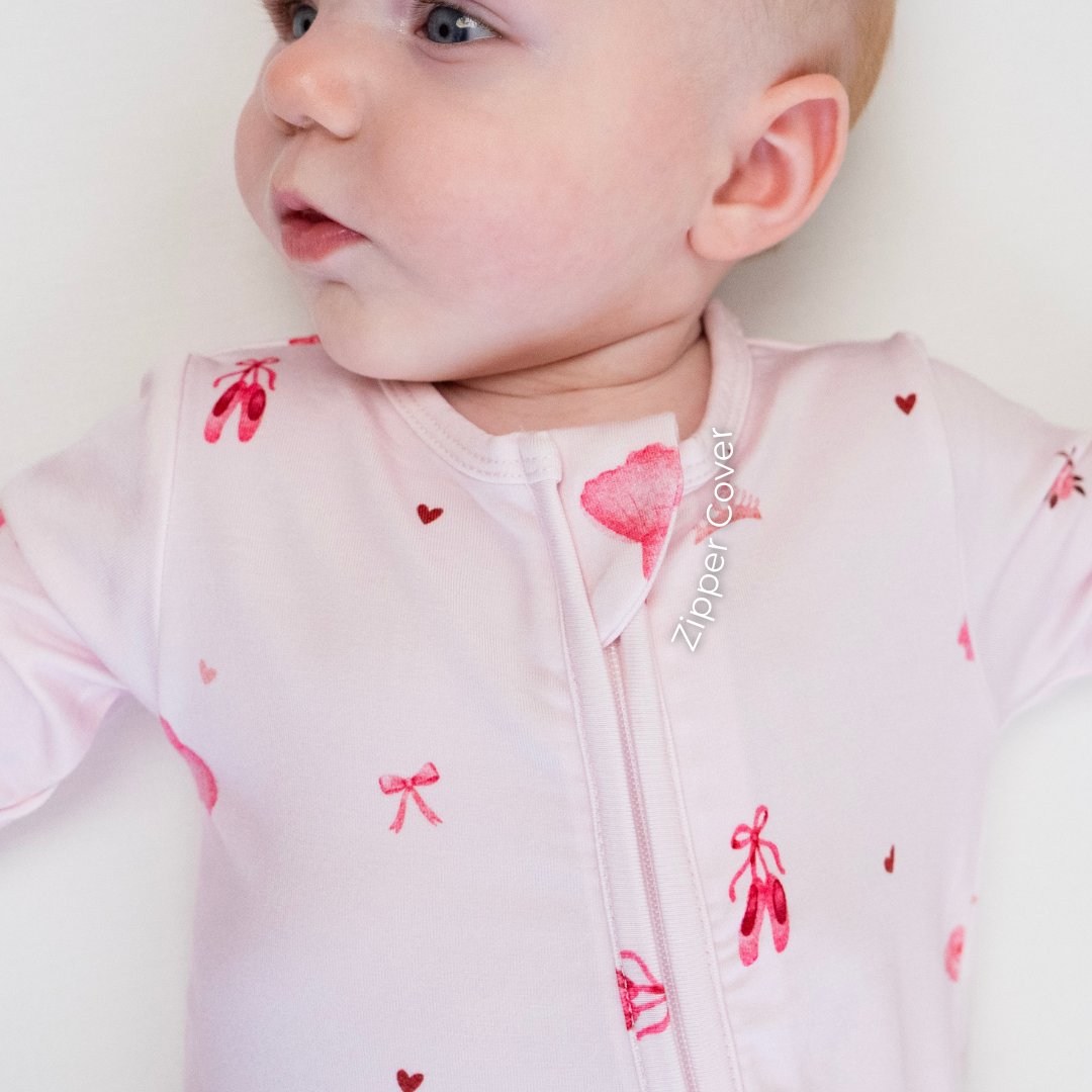 Footless Zipper Sleeper - Ballerina