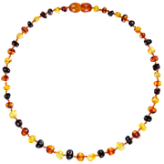 Amberos Baroque Multi Three Colours Necklace