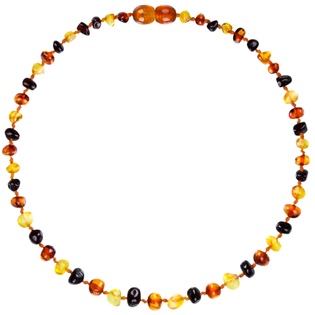 Amberos Baroque Multi Three Colours Necklace
