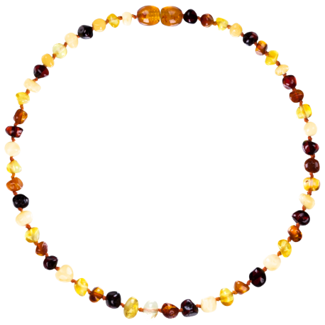 Amberos Baroque Multi Four Colour Necklace