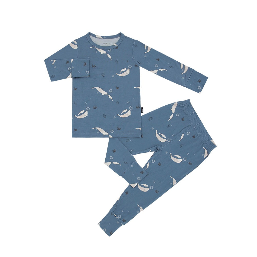 Long Sleeve PJ Set - Belugas