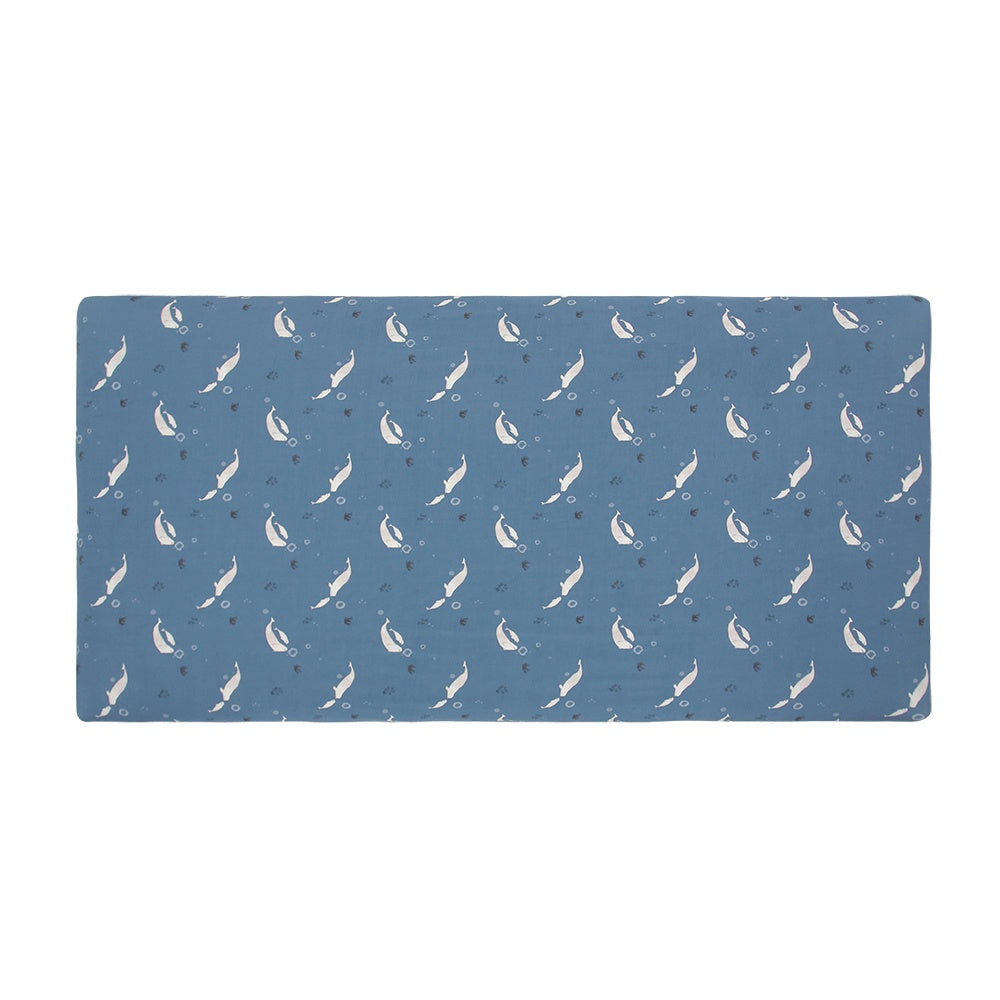 Bamboo Crib Sheet - Belugas
