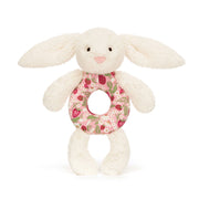 Jellycat Blossom Cream Bunny ' Berry' Ring Rattle