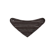 Bandana Bib - Charcoal Stripes