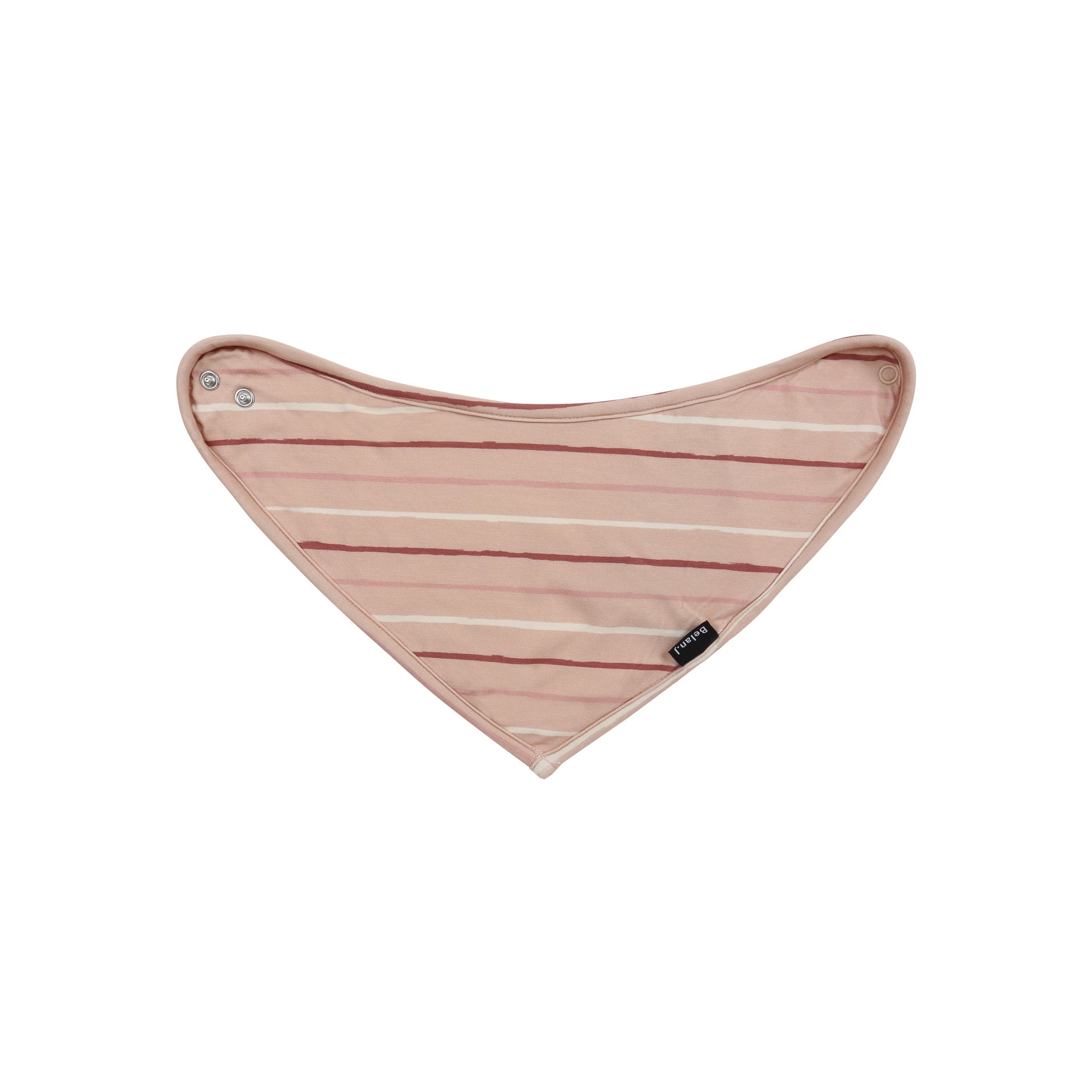 Bandana Bib - Pink Stripes