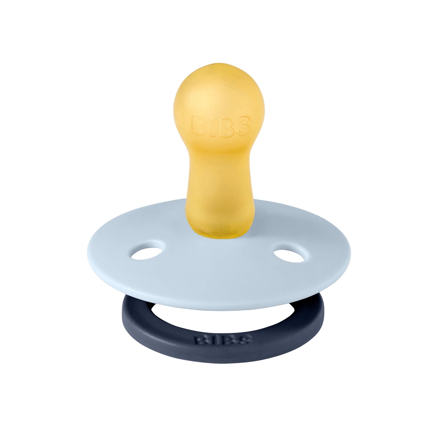 BIBS Pacifier Studio Colour 2 PACK Fusion Latex - Baby Blue Petrol Mix