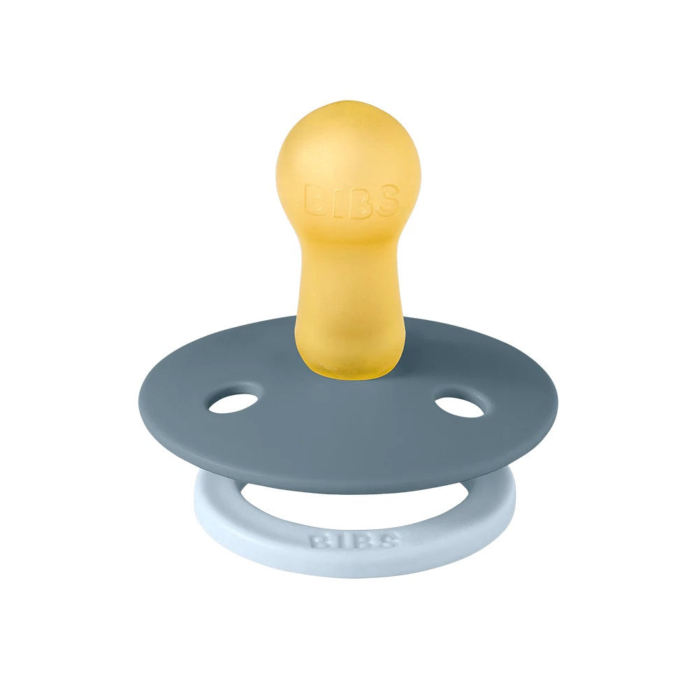 BIBS Pacifier Studio Colour 2 PACK Fusion Latex - Baby Blue Petrol Mix