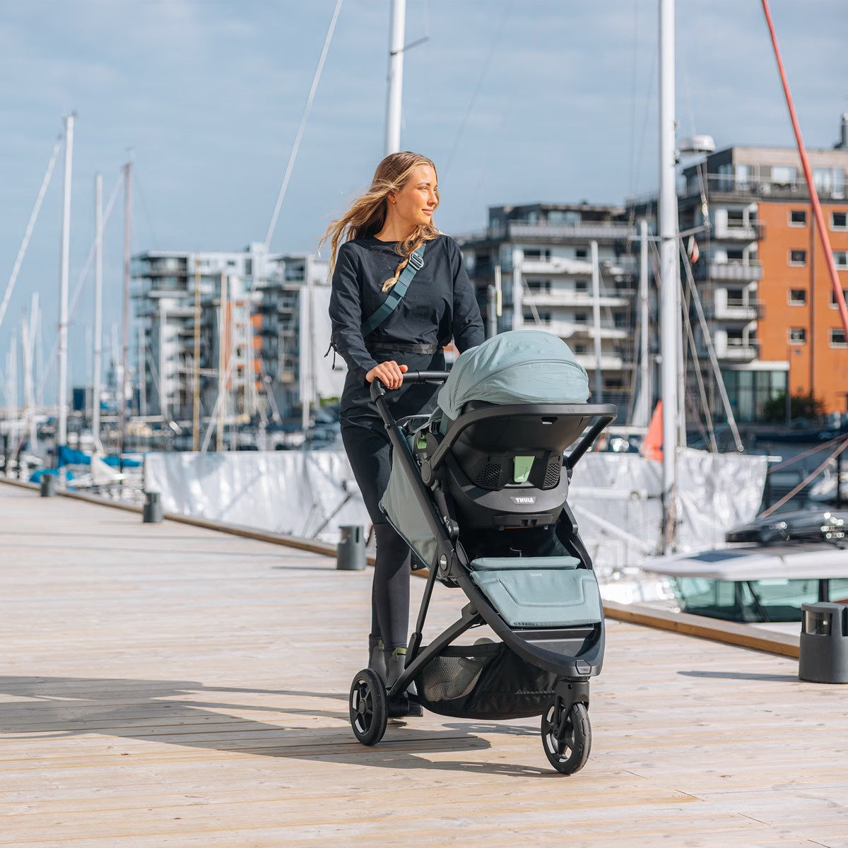 blue thule spring 2 stroller
