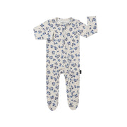 Footed Zipper Sleeper - Bluebells